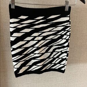 Stylish Zebra Print Mini Skirt